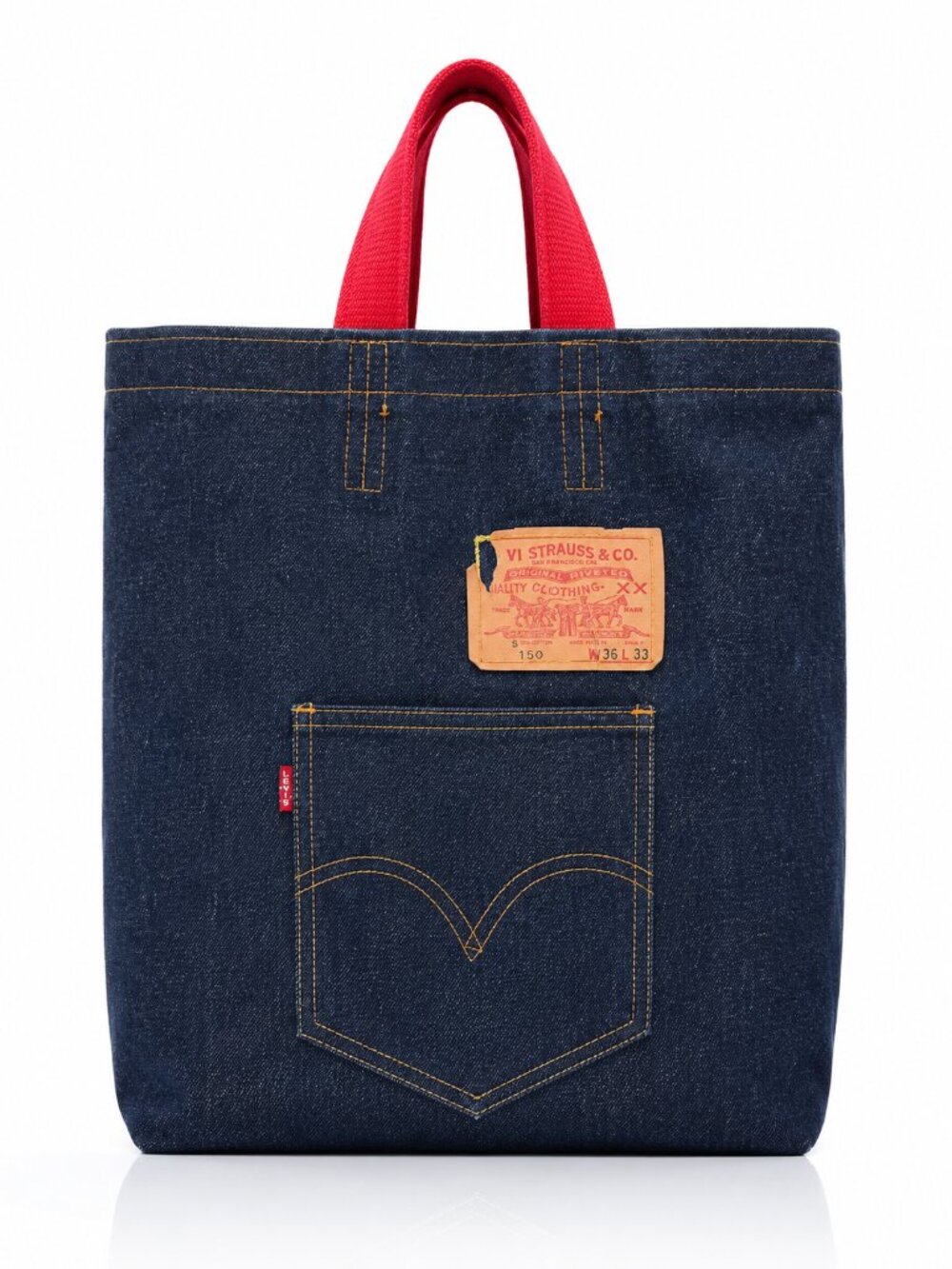 Vintage Levis Big E Tote Bag Now Designs SF Denim Paper Patch 60s 70s